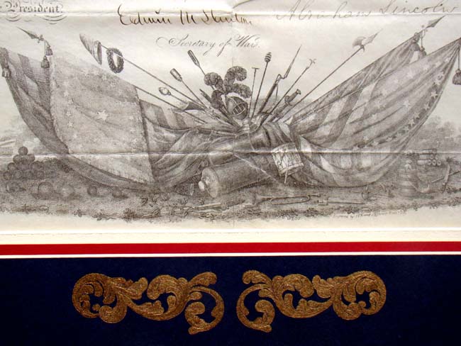 A fine framed Abraham Lincoln signed Civil War military commission dated Feb. 21, 1862 — image 6